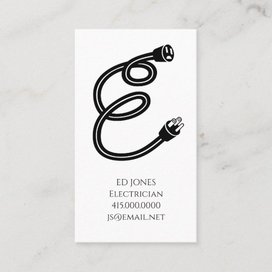 elektricien visitekaartje (Voorkant)
