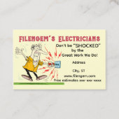 “Elektricien” Visitekaartje (Voorkant)