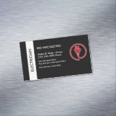 Elektricien Visitekaartje magneet (Voorbeeld)