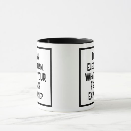 Elektricien. Wat is JOUW expertisegebied? Mok (Midden)