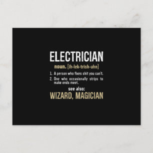 Elektricien Zelfstandig Naamwoord Definitie Grappi Briefkaart