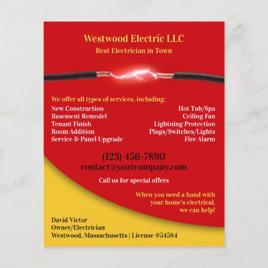 Elektricienflyers Flyer (Achterkant)