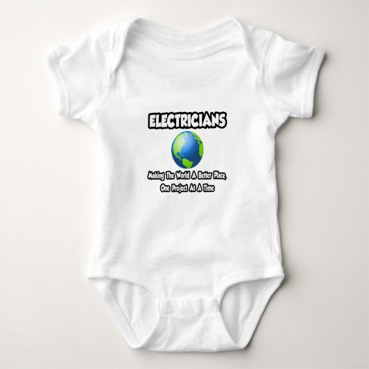 Elektriciens...De wereld verbeteren Romper (Voorkant)