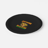 Elektriciens doen het in donkere elektricien grapp papieren bordje (Gekanteld)