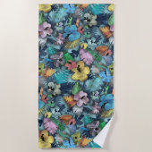 Elektriciens Gereedschap Hawaïaans Print Strandlaken (Voorkant)