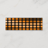 elektriciens oranje meter mini visitekaartje (Achterkant)