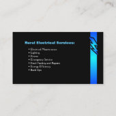 Elektriciteit, elektriciteit voor het platteland visitekaartje (Achterkant)