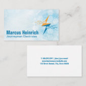 Elektriciteit | Futuristische achtergrond Visitekaartje (Voorkant / Achterkant)