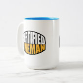 Elektriciteit Gecertificeerde Lineman Two Tone Cof Tweekleurige Koffiemok (Voorkant links)