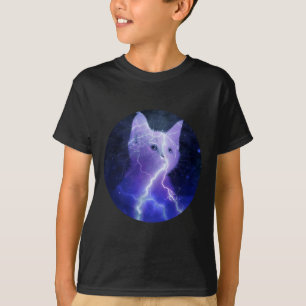 Elektriciteit Kat Bliksem Grafische Kunst Kat Mam T-shirt