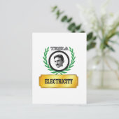 elektriciteit tesla briefkaart (Staand voorkant)