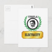 elektriciteit tesla briefkaart (Voorkant / Achterkant)
