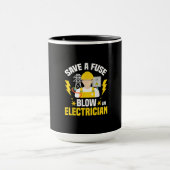 Elektriciteit uit de elektriciteitsvoorziening met mok (Midden)