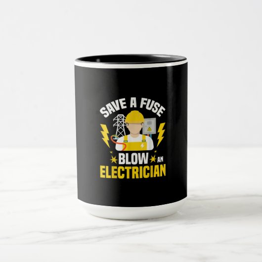 Elektriciteit uit de elektriciteitsvoorziening met mok (Midden)