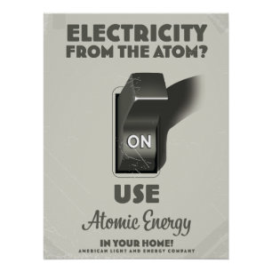 Elektriciteit uit het Atom Perfect Poster