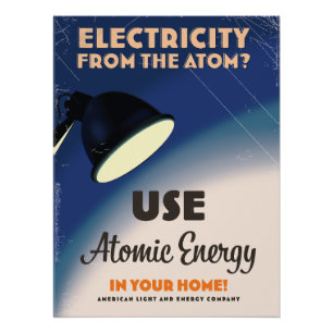 Elektriciteit uit het Atom? Perfect Poster