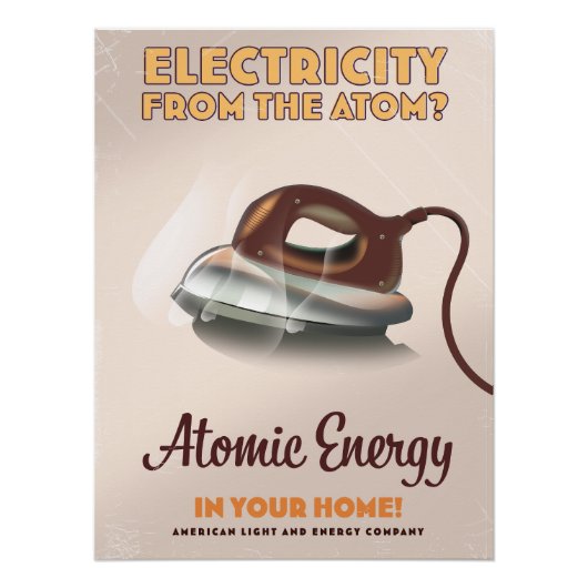 Elektriciteit uit het Atom? Perfect Poster (Voorkant)
