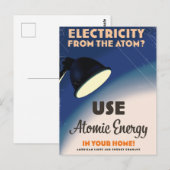 Elektriciteit uit het Atoom? Briefkaart (Voorkant / Achterkant)