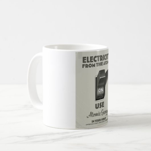 Elektriciteit uit het Atoom  Koffiemok (Voorkant links)