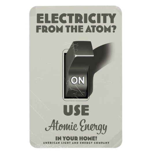 Elektriciteit uit het Atoom Magneet (Verticaal)