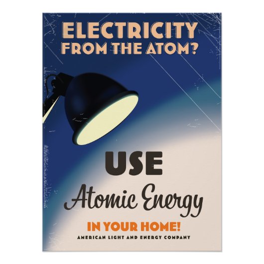 Elektriciteit uit het Atoom? Perfect Poster (Voorkant)