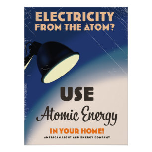 Elektriciteit uit het Atoom? Perfect Poster