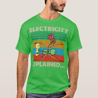 Elektriciteit uitgelegd als TShirtElectricity T-shirt