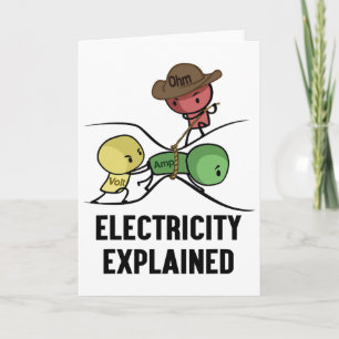 Elektriciteit Uitgelegd Fysica Nerd Cadeau I Leraa Kaart