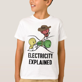 Elektriciteit uitgelegd natuurkunde nerd Gift I le T-shirt
