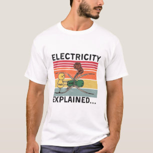 Elektriciteit verklaard...Elektrische Funny Ohm Vo T-shirt