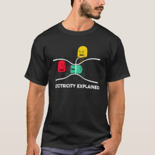 Elektriciteit verklaard elektroingenieur Lineman T-shirt