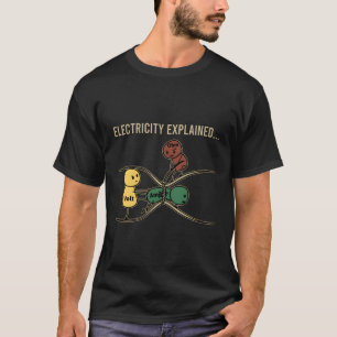 Elektriciteit verklaard Volt Amp Ohm Relatie T-shirt