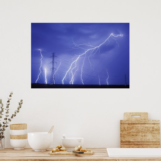 Elektriciteit versus Elektriciteit Poster (Keuken)