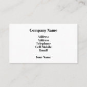 ELEKTRICITEIT VISITEKAARTJE (Achterkant)