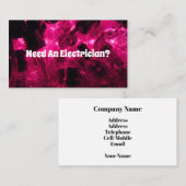 ELEKTRICITEIT VISITEKAARTJE (Voorkant / Achterkant)