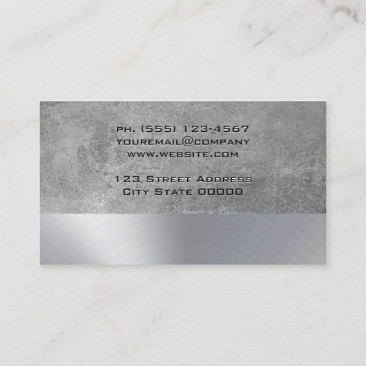 Elektriciteits- en Thuispictogram | Achtergrond te Visitekaartje (Achterkant)