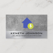 Elektriciteits- en Thuispictogram | Achtergrond te Visitekaartje (Voorkant)