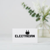 Elektriciteitsbedrijf voor elektricien visitekaartje (Staand voorkant)