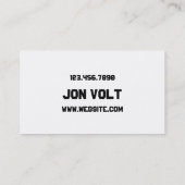 Elektriciteitsbedrijf voor elektricien visitekaartje (Achterkant)