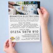 Elektriciteitsdoos, Adverteren door een elektricie Flyer (Hand)