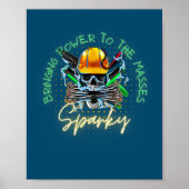 Elektriciteitselektricien Poster (Voorkant)