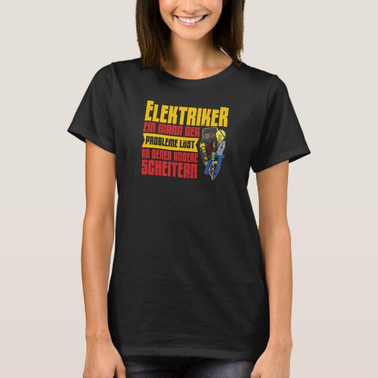 Elektriciteitselektricien - verlichtingstechniek t-shirt (Voorkant)