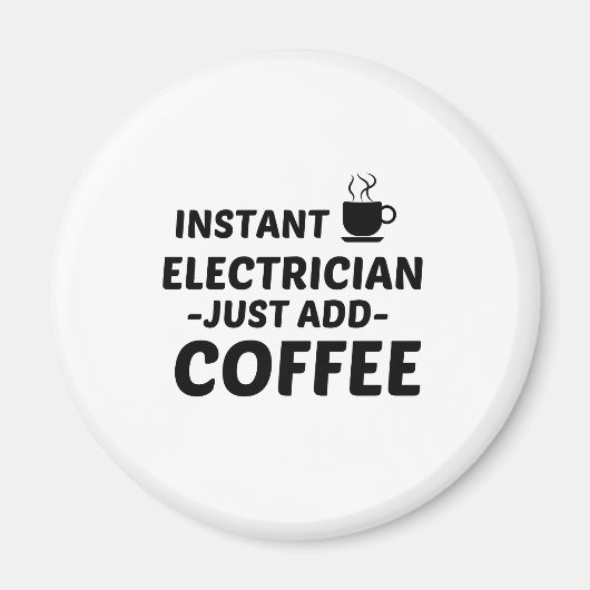 ELEKTRICITEITSINSTANT VOEG KOFFIE TOE MAGNEET (Voorkant)