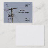 elektriciteitsleidingspaneel visitekaartje (Voorkant / Achterkant)