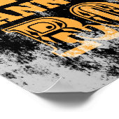 elektriciteitsleverancier electriciër herstelt oud poster (Hoek)