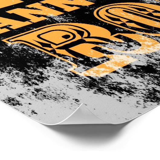 elektriciteitsleverancier electriciër herstelt oud poster (Hoek)