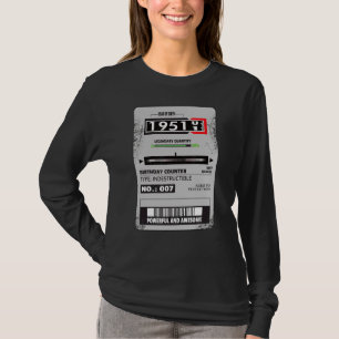elektriciteitsmeter Drie-fasemeter verjaardag 1951 T-shirt
