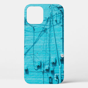 ELEKTRICITEITSMETER OP BLAUW BRICK WALL Case-Mate iPhone CASE