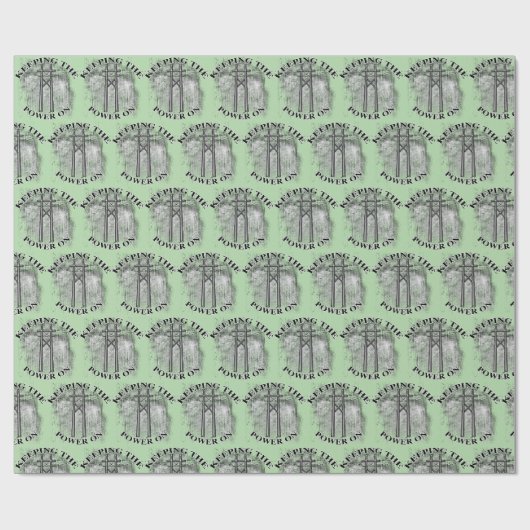 Elektriciteitsmonteur Cadeaupapier (Vlak)