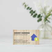 Elektriciteitspictogram Visitekaartje (Staand voorkant)